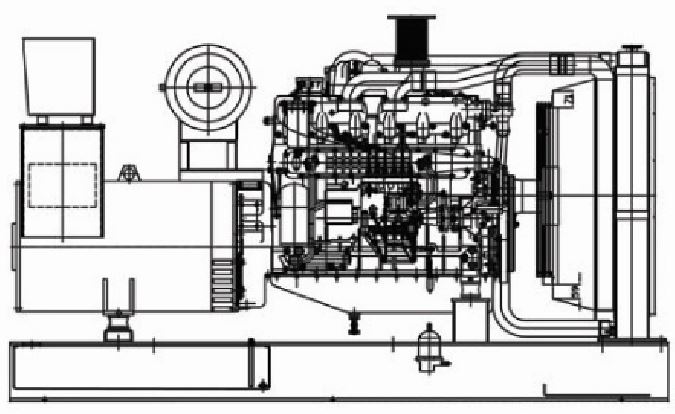 Diesel Generator Set ( Model : DJG-300 )  Made in Korea